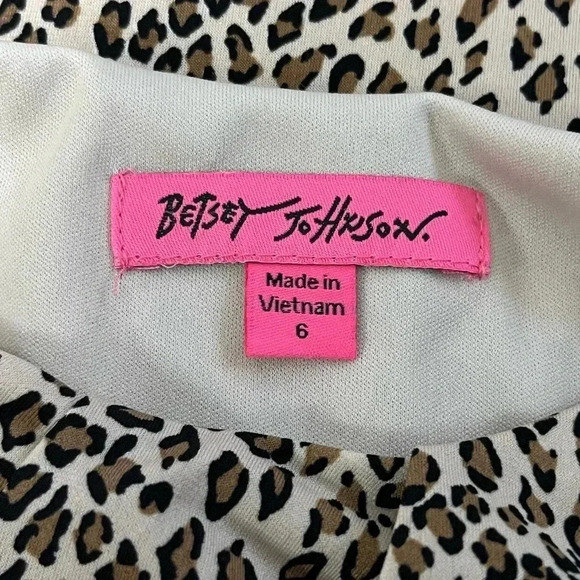 Betsey Johnson Animal Print Ruched Sleeveless Sheath Dress - Picture 10 of 15
